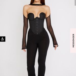 House of CB MINA black structured corset